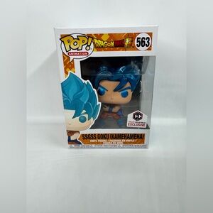 Funko Pop SSGSS Goku (Kamehameha) No. 563 Exclusive W/ Protector New Sealed